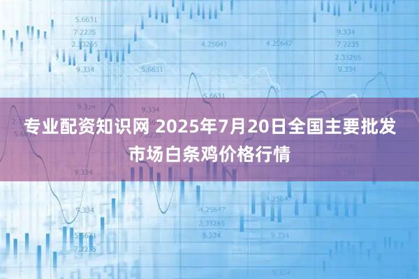专业配资知识网 2025年7月20日全国主要批发市场白条鸡价格行情